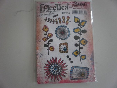 PAPER ARTSY ECLECTICA3 Stempel Set (8) - von TRACY SCOTT. Wenig benutzt in sehr gutem Zustand