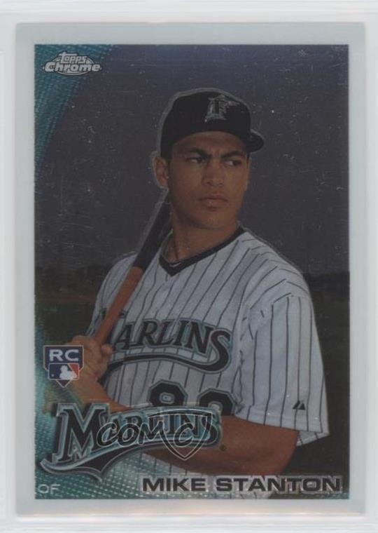 2010 Topps Chrome Giancarlo Stanton (Mike on Card) #190 9ca
