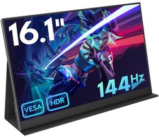16.1'' 144Hz Portable Gaming Monitor for Laptop, 1080P FHD IPS Screen with HD...