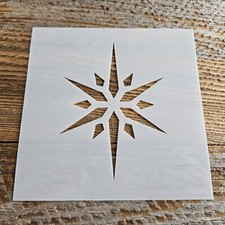 Christmas Star Stencil Reusable MylarDecorating Craft Painting Windows Signs