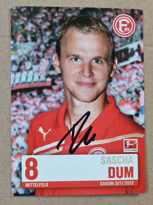   Fortuna Düsseldorf AK   #8   Sascha Dum  Autogrammkarte F95   2011/12  TOP