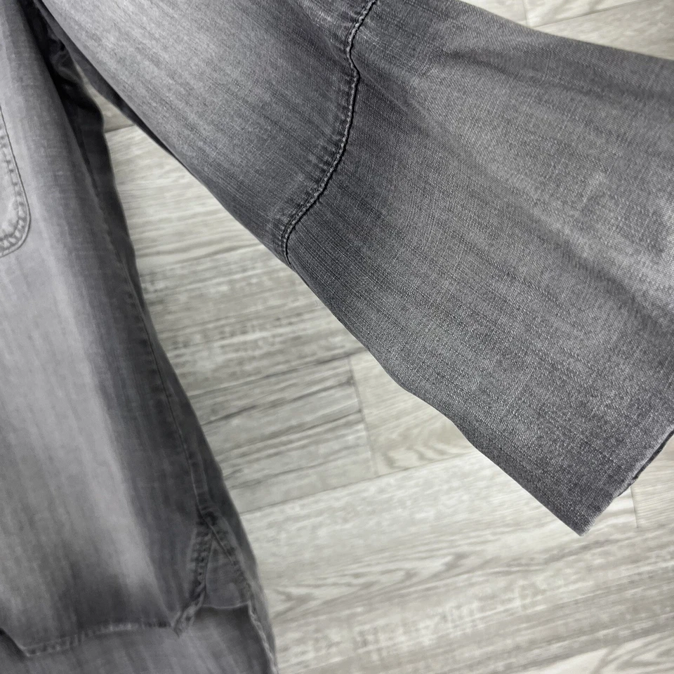 Camisa gris manga larga Cloth & Stone Muse para mujer lavada a la piedra con botones talla XS Foto 4 de 4