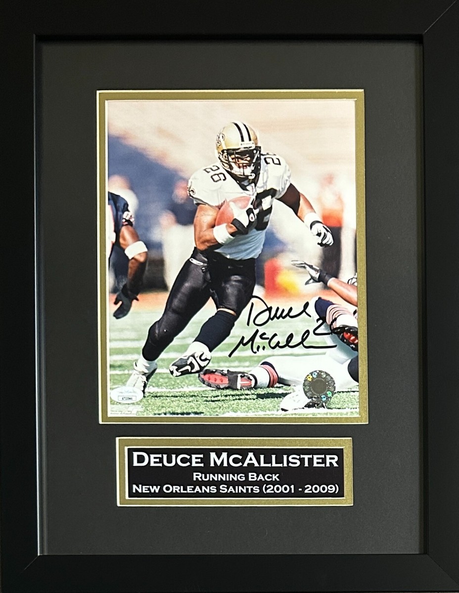 Deuce McAllister New Orleans Saints signed autographed, 8x10 Photo, COA will be included Deuce McAllister New Orleans Saints signed autographed, 8x10 Photo, COA will be included