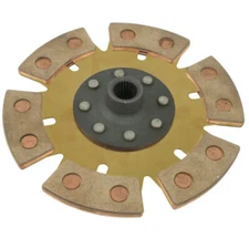 Empi 16-9901 Heavy Duty 6 Puck 200mm/8" Rigid Clutch Disc Vw Spline Hole