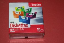 10 pack Imagtion IBM formated 2HD 1.44mb 5-1/4" blank recordable floppy disc NEW