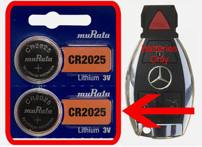 Mercedes Benz C250 C300 CL600 E350 2-Pack Battery Murata CR2025 Remote Key FOB
