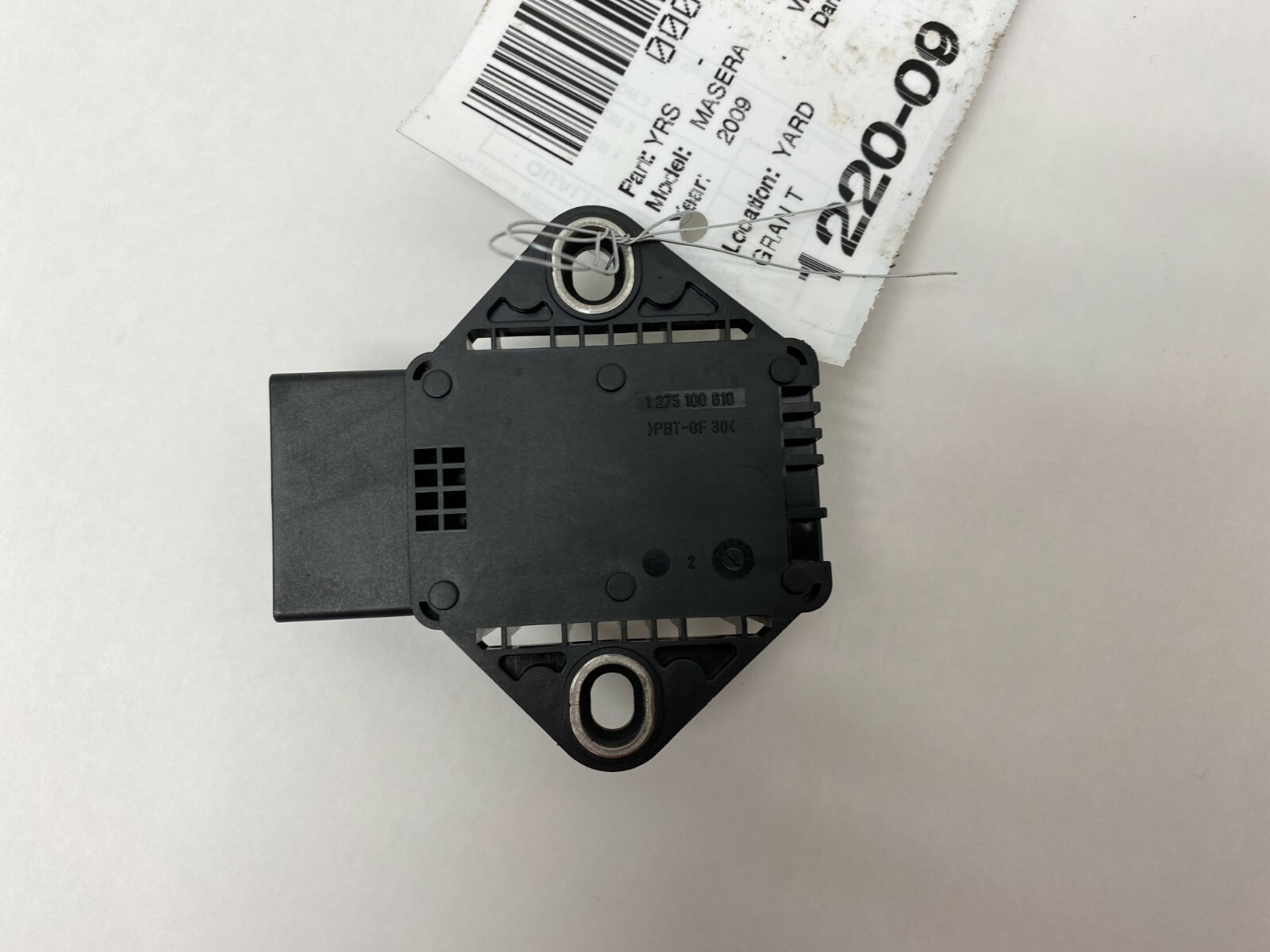 09-16 MASERATI GRANTURISMO M145 4.7L YAW RATE SPEED SENSOR OEM 0265005616