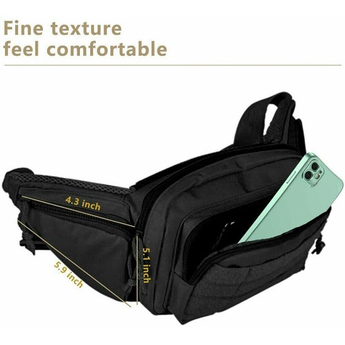 Tactical Gun Bag Pistol Holster Concealed Carry Chest Crossbody Pack Handgun Bag - Picture 6 of 22