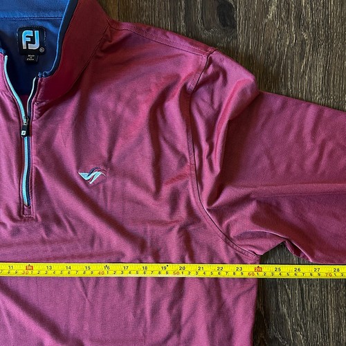 FootJoy Golf 1/4 Quarter Zip Soft Pullover Lightweight Mid Layer Sweater Mens XL - Picture 7 of 8