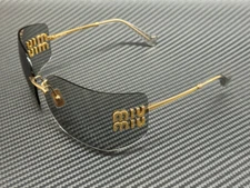 MIU MIU MU 54YS 5AK30B Gold Light Grey Women's 80 mm Sunglasses