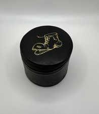 VTG LEATHER SHOE/BOOT POLISH TRAVEL KIT VTG CASE Made In Austria