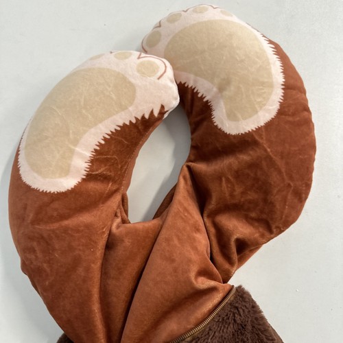 Bigfoot Transforming Neck Pillow (Something Spilled on front) Stuffed Cute - Picture 17 of 22