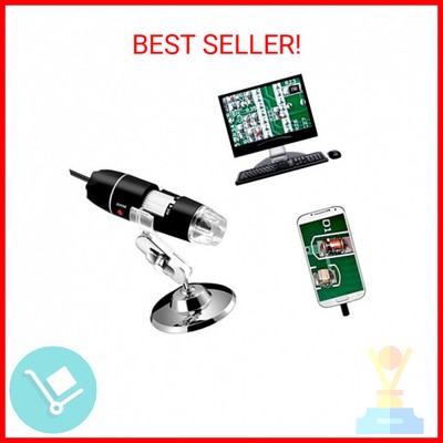 40 to 1000x Magnification Endoscope, 8 LED USB 2.0 Digital Microscope, Mini Came