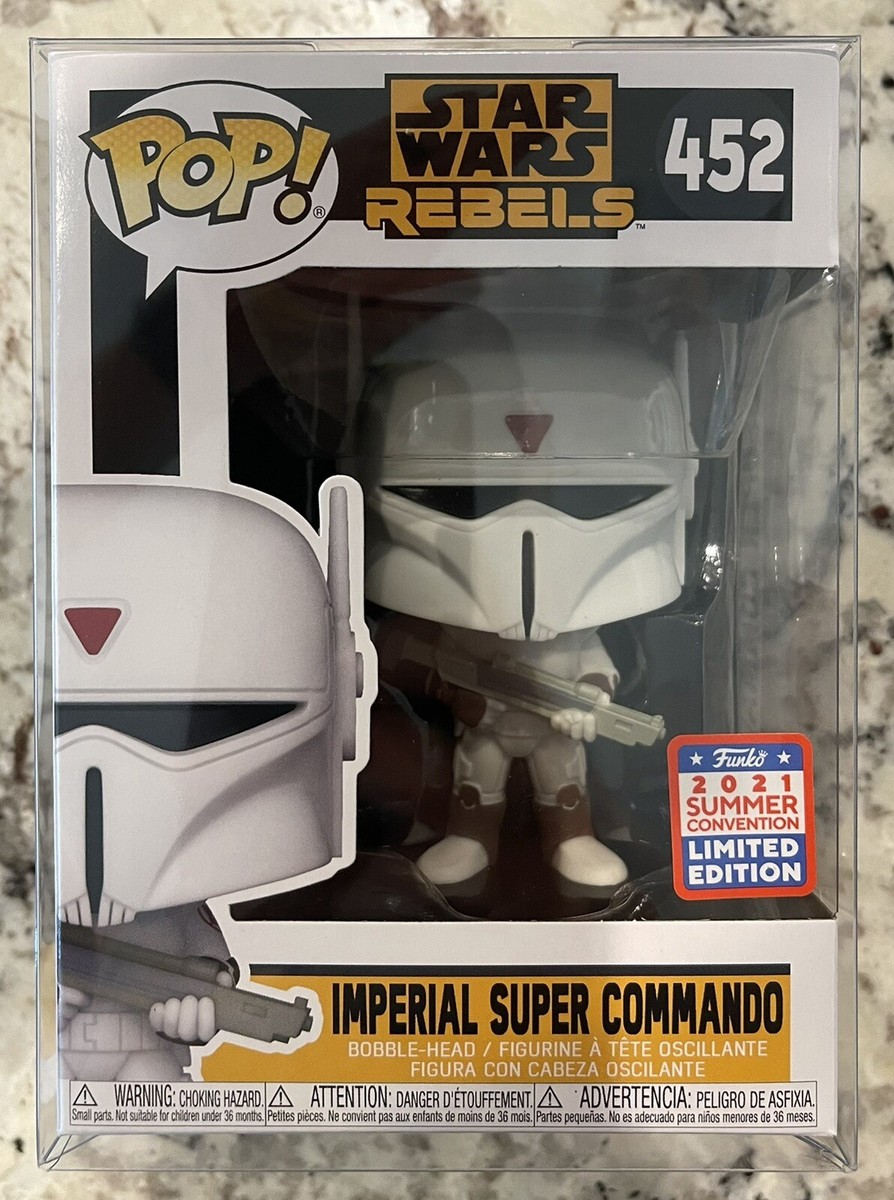 Funko POP! Star Wars Rebels Imperial Super Commando #452 Funkon SDCC  w/Protector | eBay