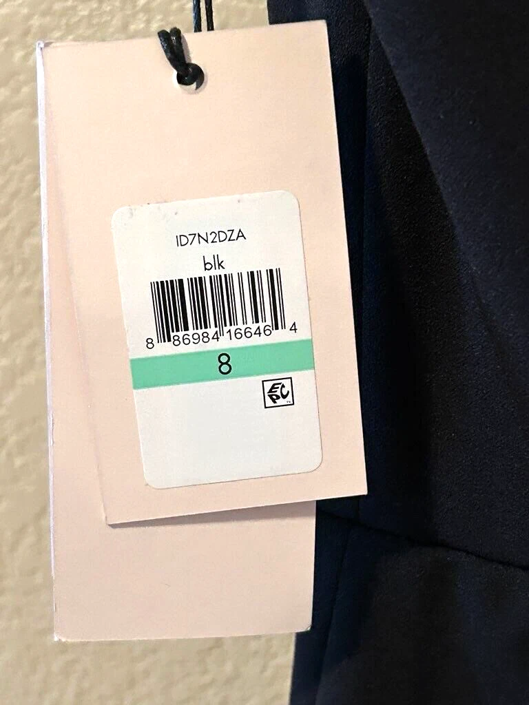 UNDERCOVER Abito tubino Ivanka Trump Secret Weapon in maglia a compressione ~ taglia 8 ~ nero ~ NUOVO