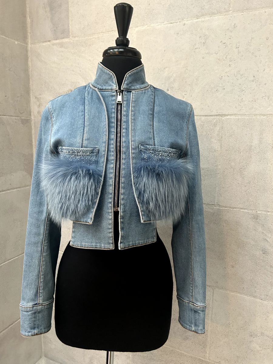 【FENDI】デニムジャケット size 40 Fendi Denim Jacket, Size 40 IT