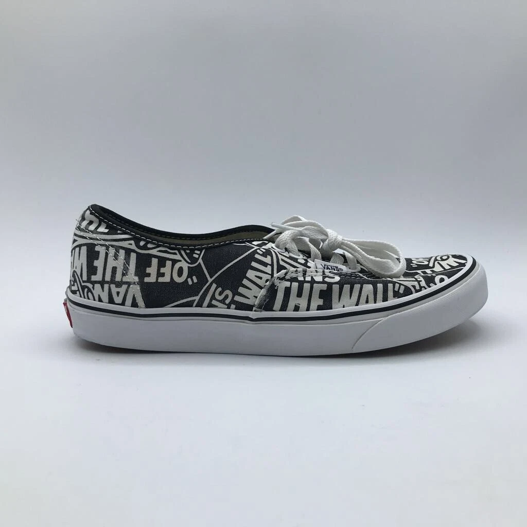 Vans Doheny Skate Shoes Black White Signature Logo Lace Up Mens 9.5 Womens 11