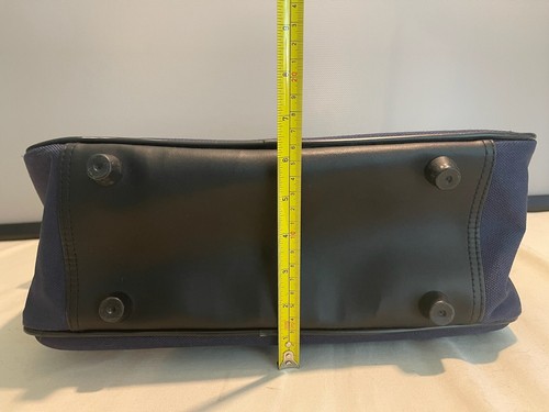 13 inches Protocol Carry On Travel Shoulder Bag Navy Blue PRE-OWNED - Picture 7 of 9