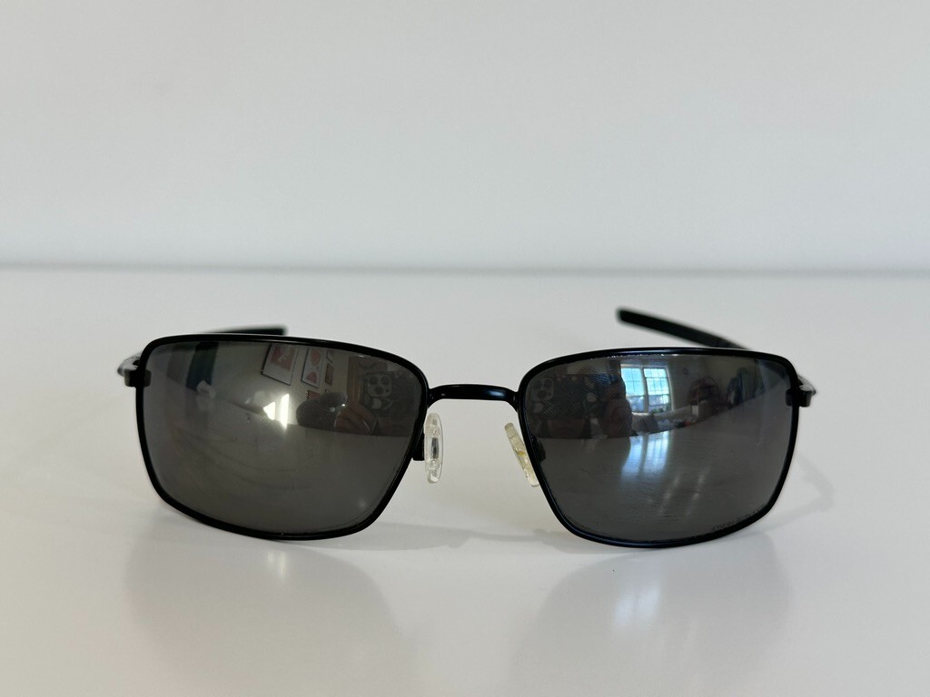 Oakley OO 4075-12 Square Wire Black Gray Men's Sunglasses Frame 60