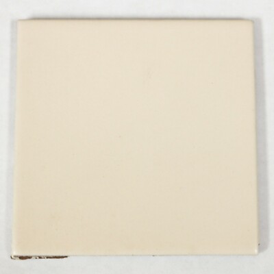 Coffee Cream 4x4 Tile White Matte Wall Kitchen Remodel Ceramic C#617 Sample