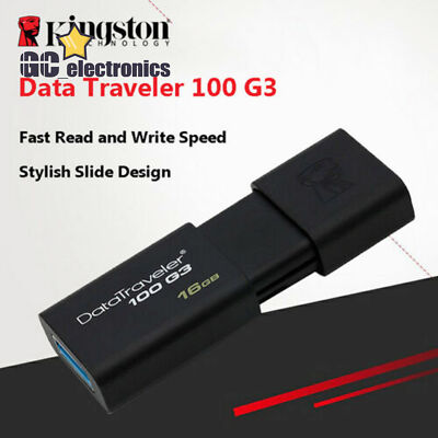 Kingston DT100G3 8GB 16/32/64GB 128GB Data Traveler USB 3.0 Flash Pen Drive A3GE