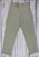NWT Perry Ellis PORTFOLIO 30 X 32 MEN’S FLAT FRONT CHINO POLYESTER PANTS LT PUTT