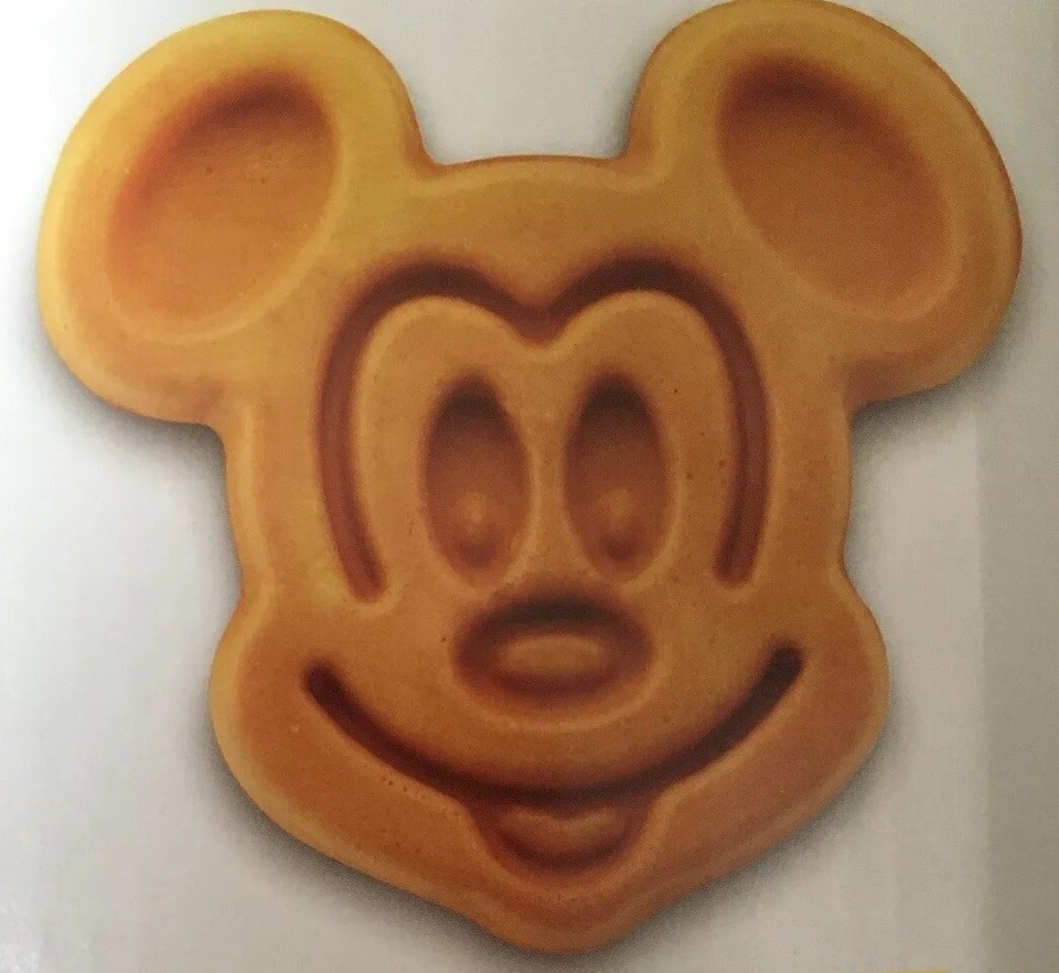 Disney Mickey Mouse Double Flip Waffle Maker 90th Anniversary RARE Fun