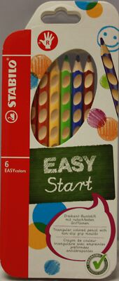STABILO Easy Start Ergonomischer Dreikant Buntstift mit rutschfesten Griffzonen