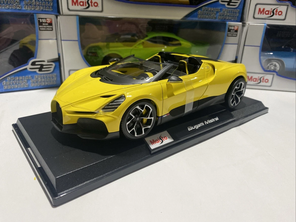 Modellino Auto Bugatti Mistral 1:18 Maisto - Pressofuso In Oro, Edizione Speciale, Anno 2025 - 5