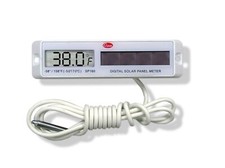 Cooper-Atkins SP160-01-8 Digital Panel Thermometer with White Rectangular Sol...