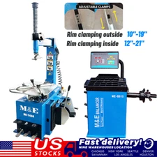 M&E Tire Changer Machine Tire Machine Wheel Balancer Tire Repair Equipment