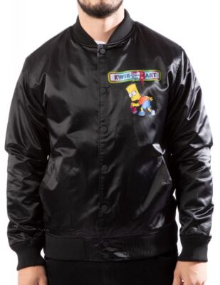 RARE The Simpsons E-Bart Black Satin Jacket New Mens 2XL | eBay RARE The Simpsons E-Bart Black Satin Jacket New Mens 2XL | eBay