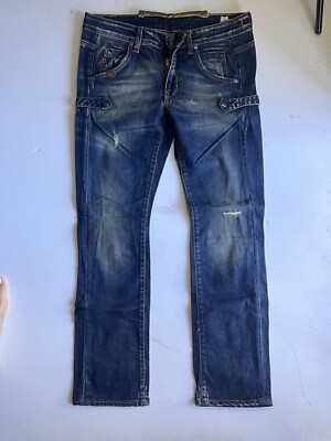ZU ELEMENTS Slim Fit Jeans Men Sz 28 Italian Style