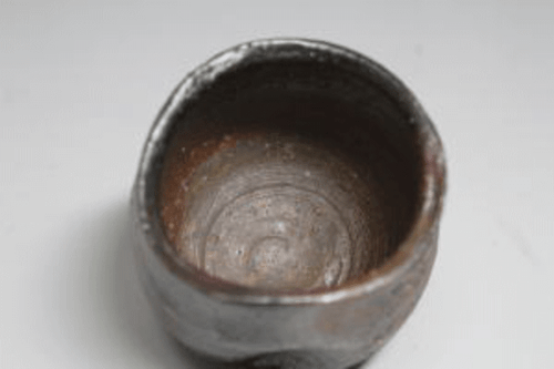 Guinomi ceramica giapponese Bizen con scatola firmata da Yoshihumi Idei - Foto 5 di 7