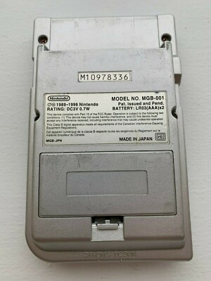 Nintendo Game Boy Pocket MGB-001 Console - SILVER - 100% OEM