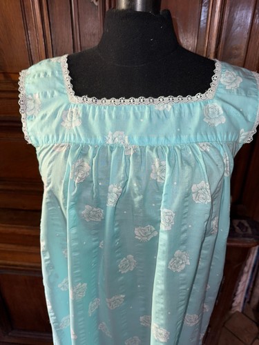 Chemise de nuit vintage faite par couturière , fil de coton taille 36/38 - Imagen 2 de 6