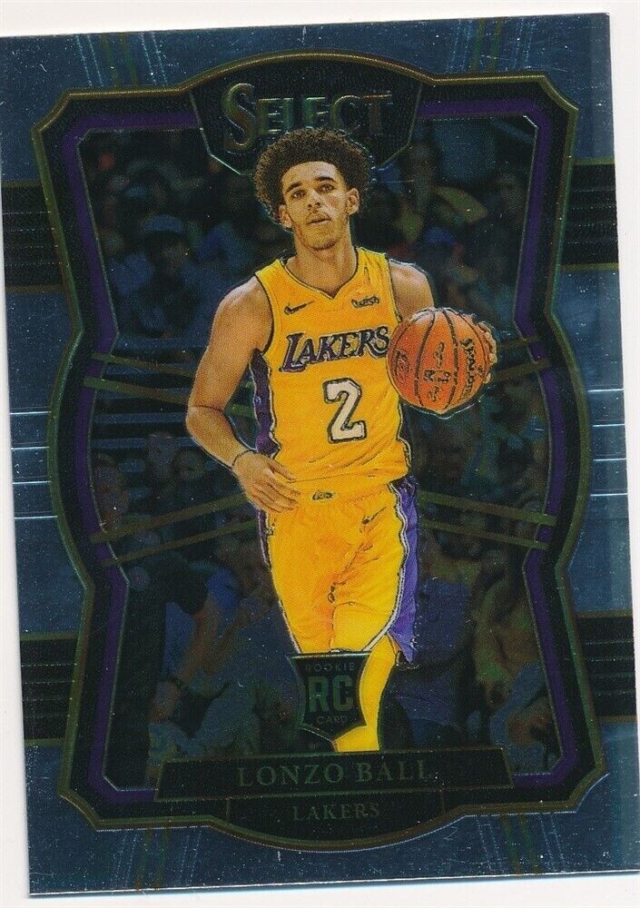 LONZO BALL 2017-18 SELECT PREMIER LEVEL #161 RC ROOKIE LOS ANGELES LAKERS MINT B