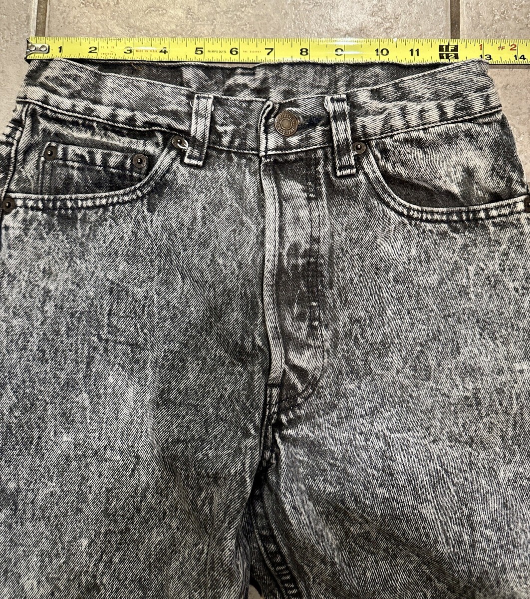 GQ3074◇Levi's : 80's USA製 501-0686 Vintage 80s Levis 501 0686 Jeans Acid Wash Black/White W29 L32 USA