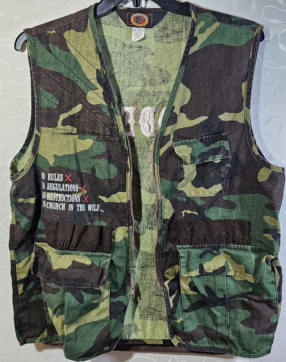 40s〜 BLUE BILL by RED HEAD Hunting Vest Vintage Blue Bill by Redhead Canvas Duck Hunting Camo Vest