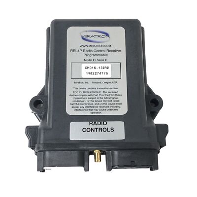Miratron CMD16-13090 REL4P Radio Control Receiver Programmable