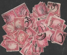 Postage Stamps For Crafting: 1920s 20c Golden Gate Bridge; Red; 50 Pieces