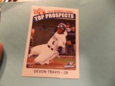 Devon Travis Detroit Tigers 2013 Midwest League Top Prospects  Card