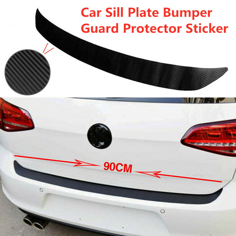 Auto Accessories Rear Bumper Car Trunk Guard Plate Sticker Rubber Moulding Trim