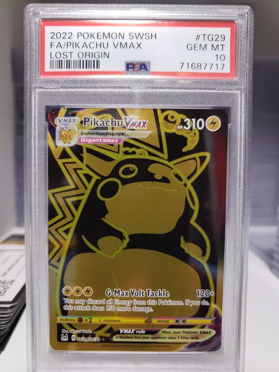 2022 POKEMON SWORD AND SHIELD LOST ORIGIN FA PIKACHU VMAX #TG29