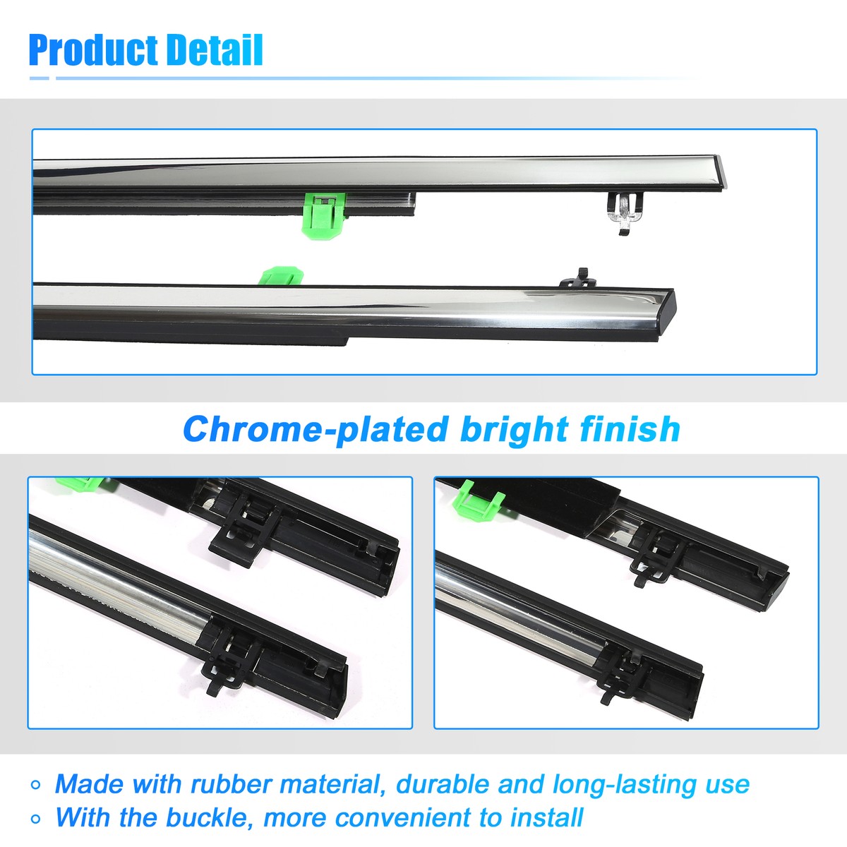 4PCS Weatherstrip Window Seal Belt For 2007-2011 Honda CR-V Door - View #11