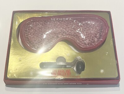 Sephora Cooling Eye Mask & Mini Facial Roller Set - New in Box