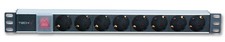 Techly Professional Multipresa per Rack 19'' 8 Posti con Interruttore Tipo Tedes