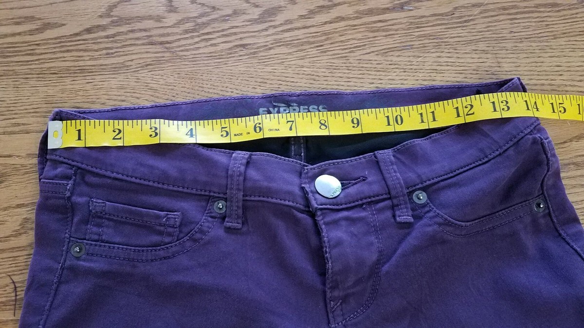 Jeggings Express Femme Taille 0 - Couleur Violet - Coupe Skinny - Occasion Très Bon état