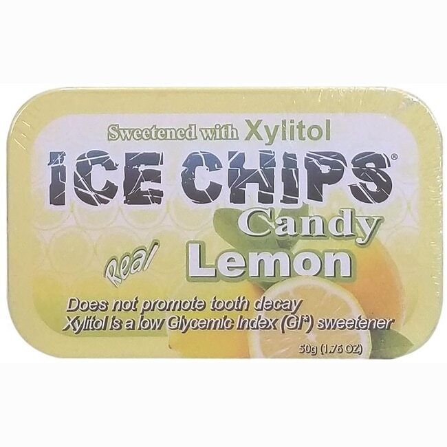 Конфеты Ice Chips Real Lemon, упаковка 1,76 унции