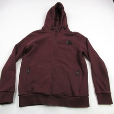 Pajar Jacket Womens Medium Long Sleeve Full Zip Pockets Burgundy Hooded Casual